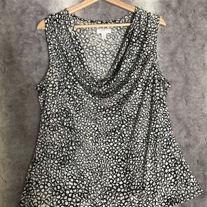 NWOT CHARTER CLUB 2X COWL NECK SLEEVELESS TOP